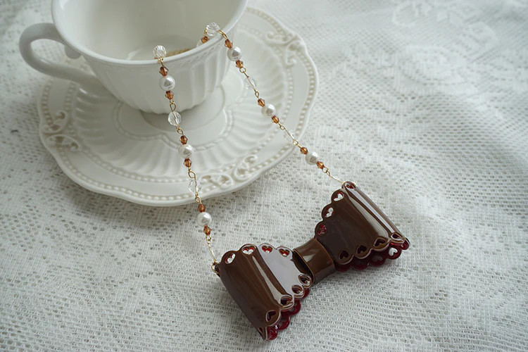 Sweet Lolita Bow Ring and Necklace - Image 61