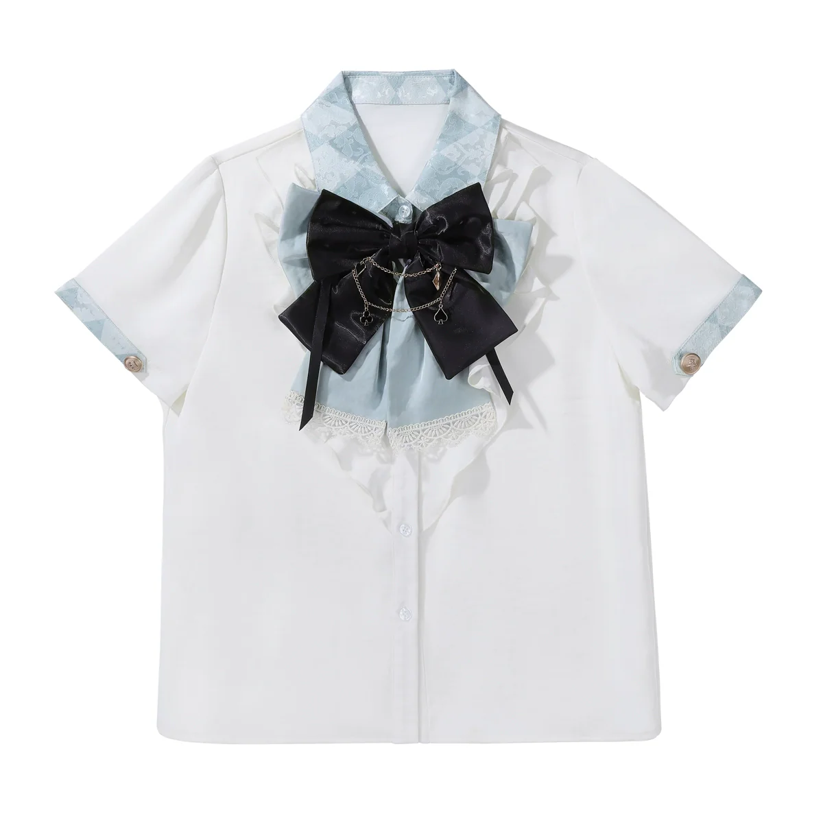 Alice in Time - Checkered Ouji Lolita Suit With Card & Rabbit Accents - Image 15
