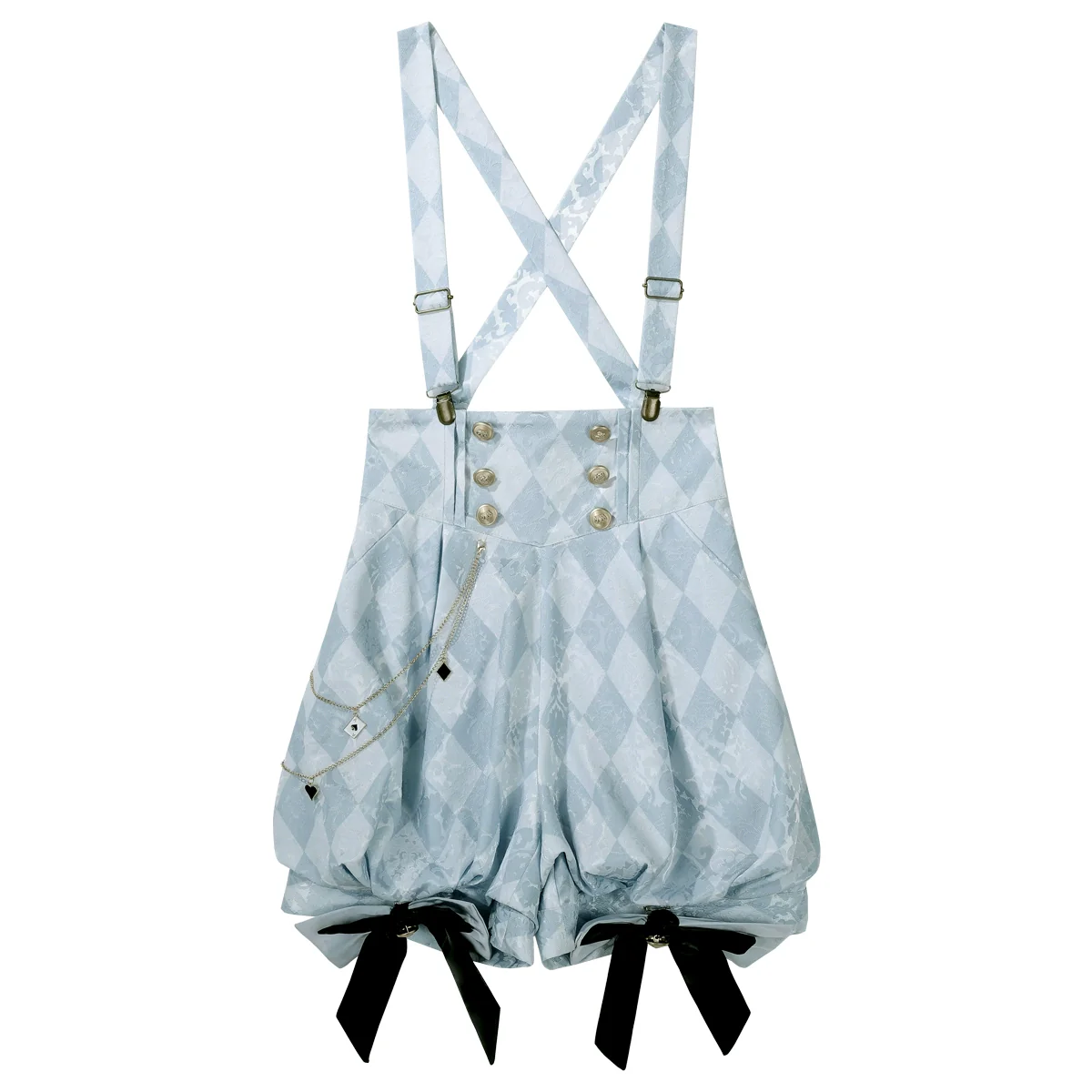 Alice in Time - Checkered Ouji Lolita Suit With Card & Rabbit Accents - Image 16