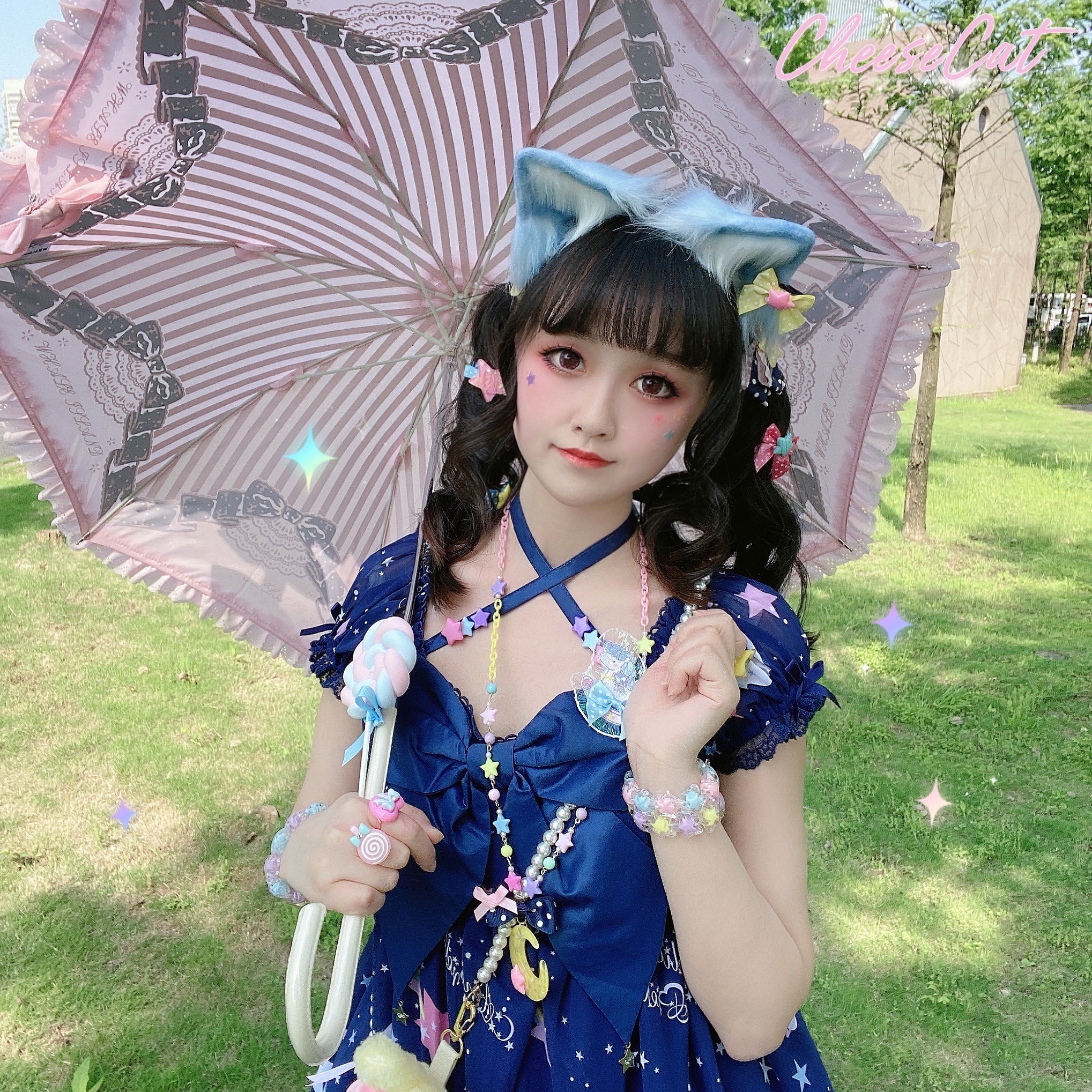 Cheese Cat - Buling Crystal Summer LolitaSweet Bracelet - Image 10