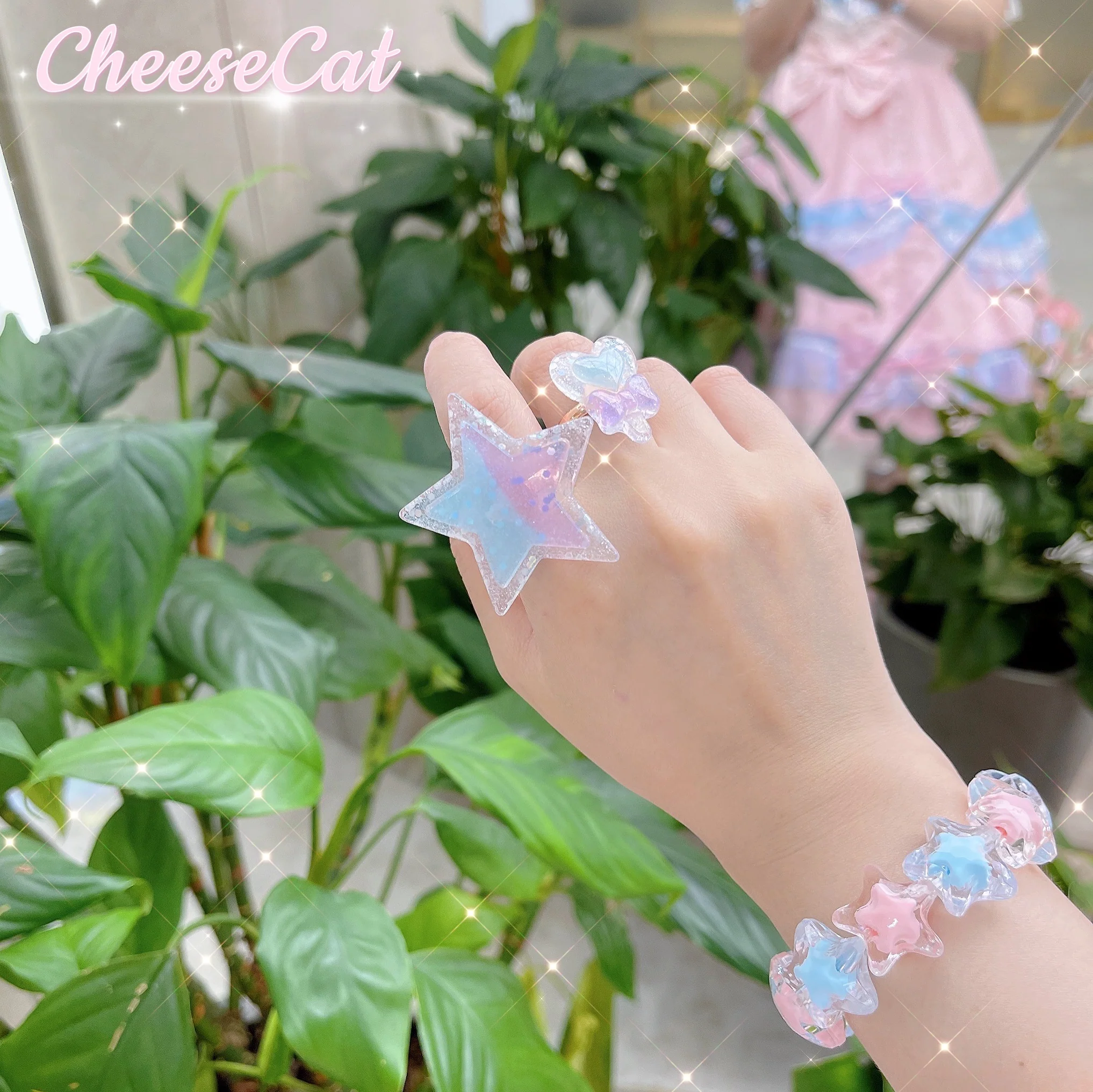 Cheese Cat - Buling Crystal Summer LolitaSweet Bracelet - Image 6