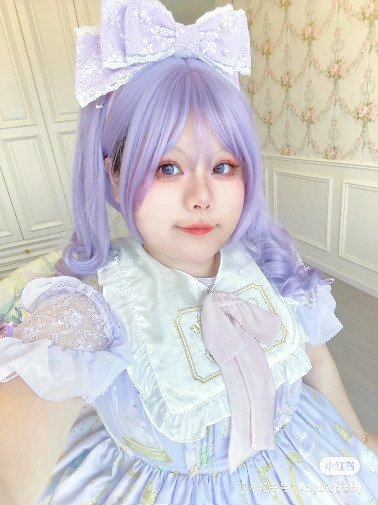 Cheese Cat - Sweet Lolita KC Lace Butterfly Lolita KC with Pearl - Image 3
