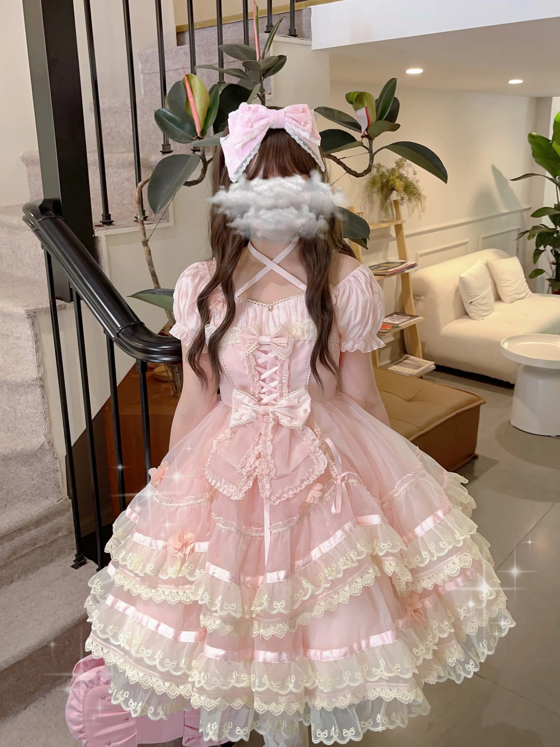 Cheese Cat - Sweet Lolita KC Lace Butterfly Lolita KC with Pearl - Image 9