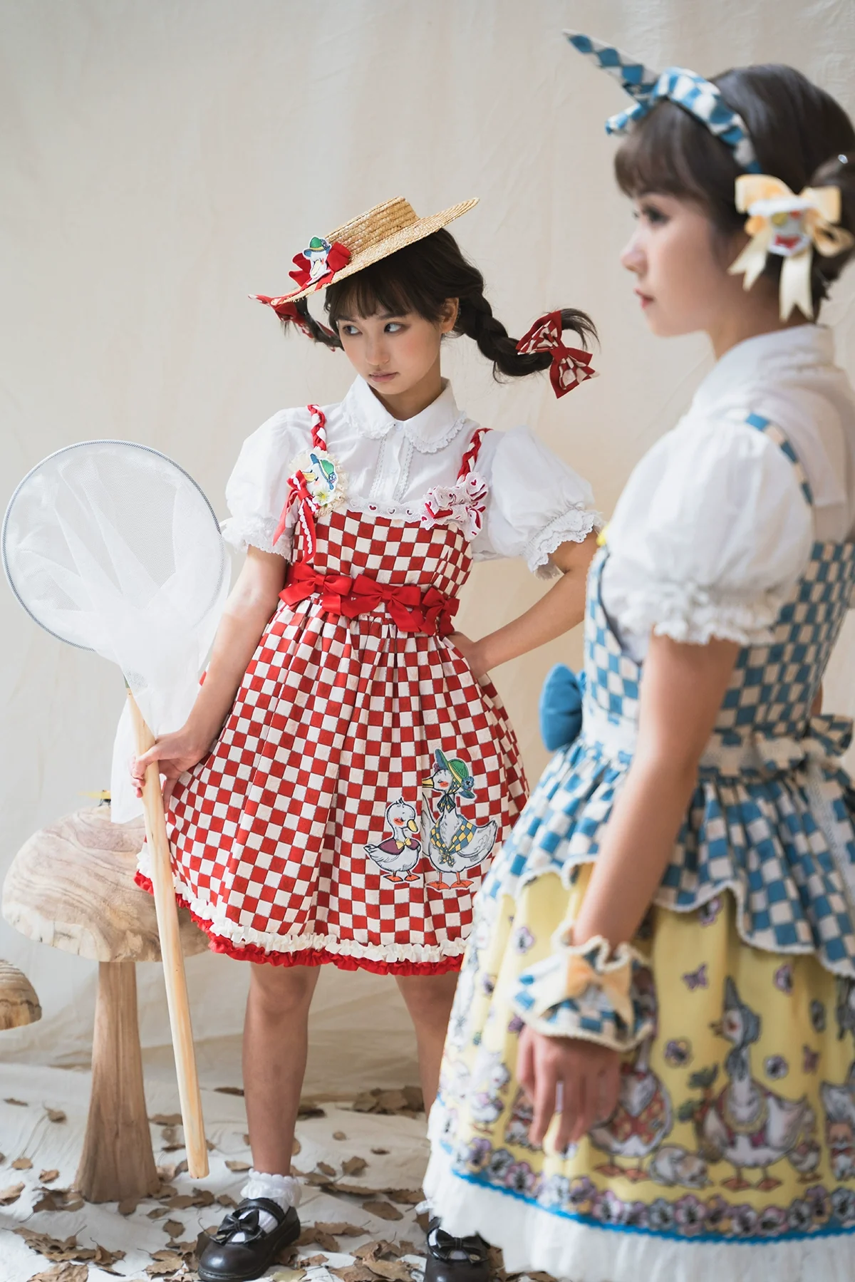 Hello Duck - Kawaii Lolita JSK Duck Print Lolita Dress - Image 15