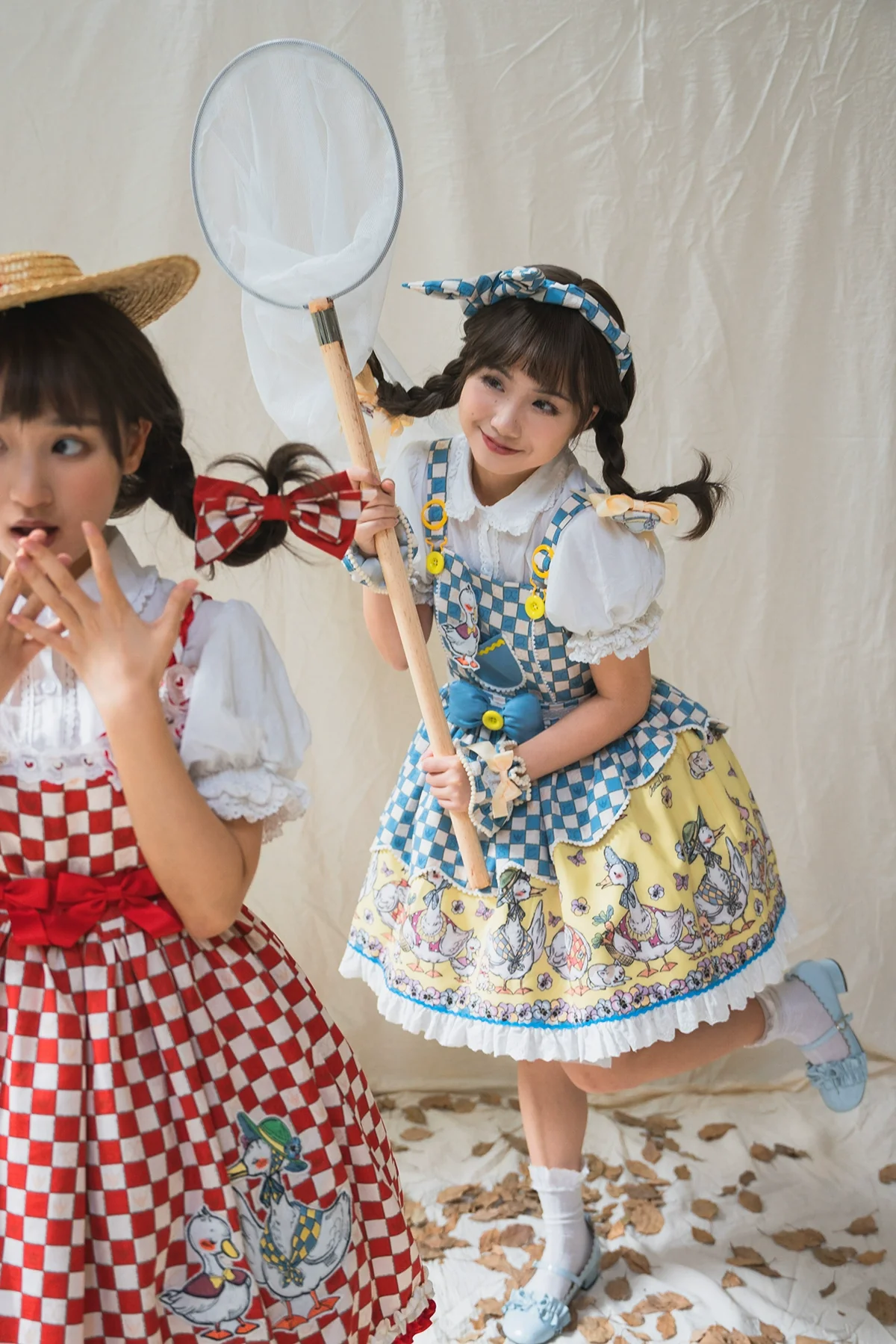 Hello Duck - Kawaii Lolita JSK Duck Print Lolita Dress - Image 16