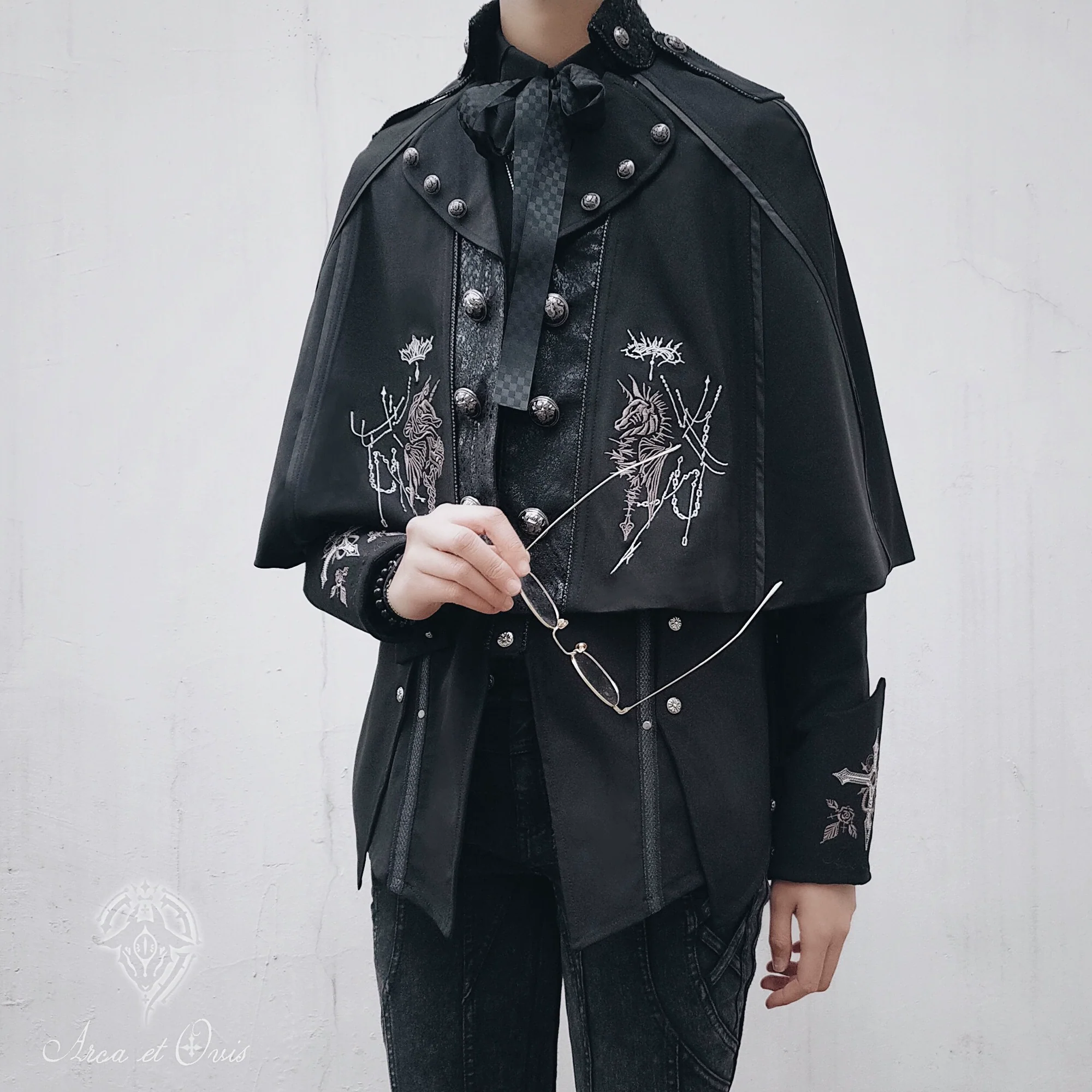 Arca et Ovis - Checkers - Gothic Lolita Cloak, Ouji Lolita Cape - Image 10
