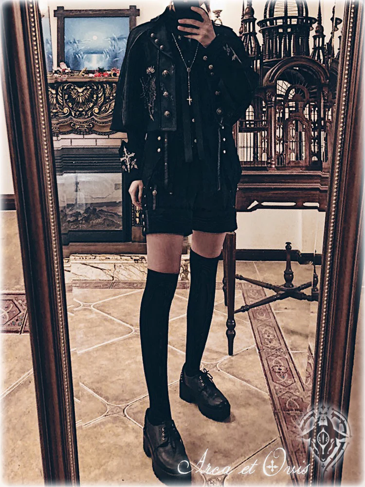 Arca et Ovis - Checkers - Gothic Lolita Cloak, Ouji Lolita Cape - Image 5