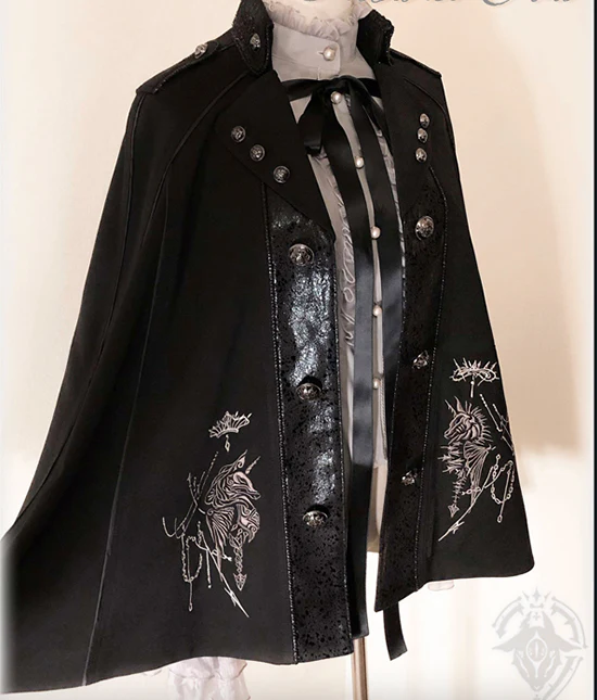 Arca et Ovis - Checkers - Gothic Lolita Cloak, Ouji Lolita Cape - Image 6