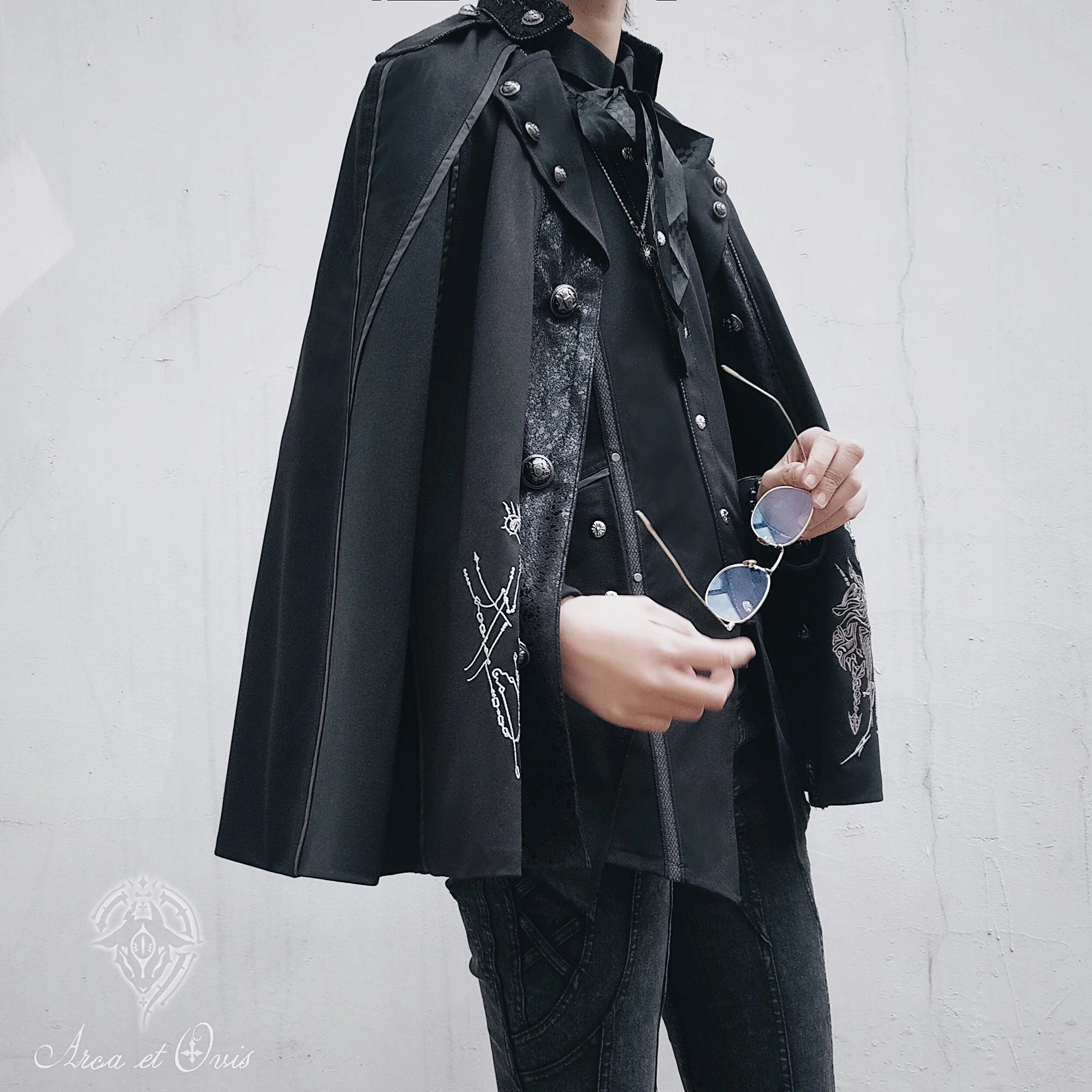 Arca et Ovis - Checkers - Gothic Lolita Cloak, Ouji Lolita Cape - Image 7