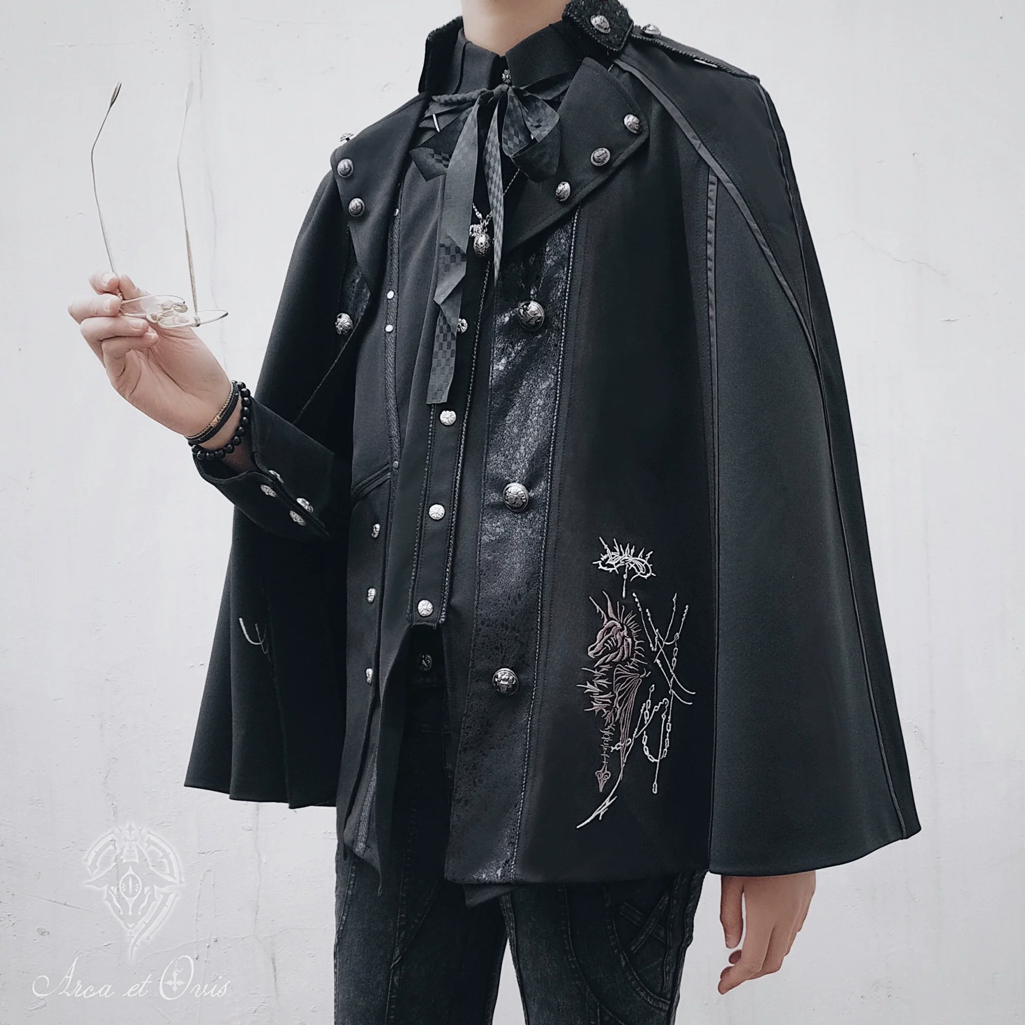 Arca et Ovis - Checkers - Gothic Lolita Cloak, Ouji Lolita Cape - Image 9