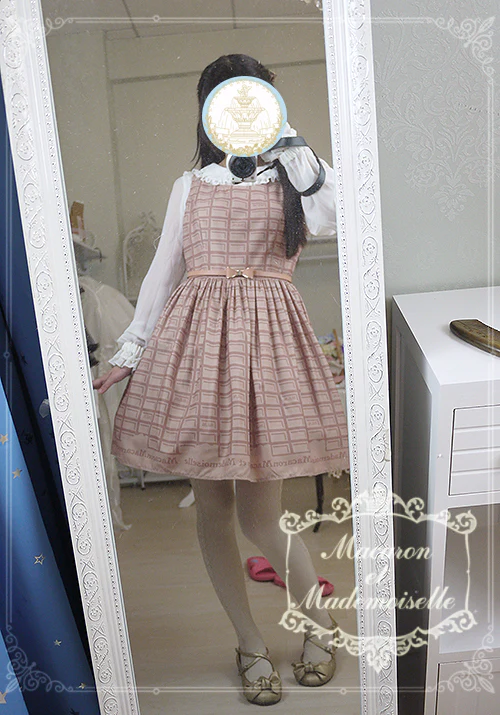 Le Chocolat - Elegant Lolita Macaron Chocolate Series JSK Dress - Image 14