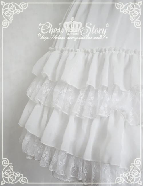 Le Printemps - Elegant Lolita Long Petticoat Half Dress - Image 3