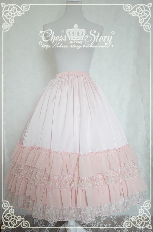 Le Printemps - Elegant Lolita Long Petticoat Half Dress - Image 4