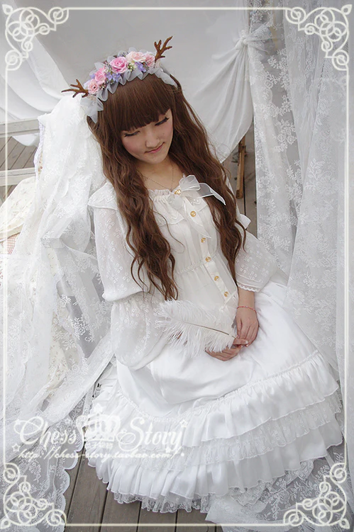 Le Printemps - Elegant Lolita Long Petticoat Half Dress - Image 7
