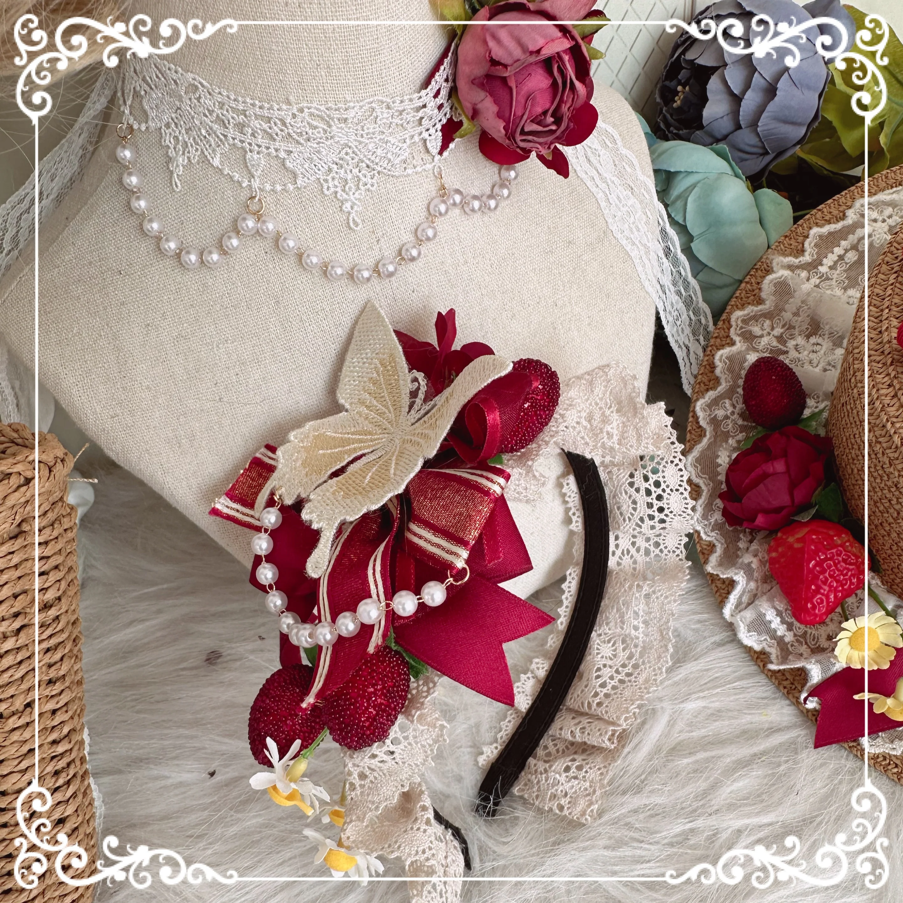 Country Lolita Hand-made Headdress Accessory - Image 22