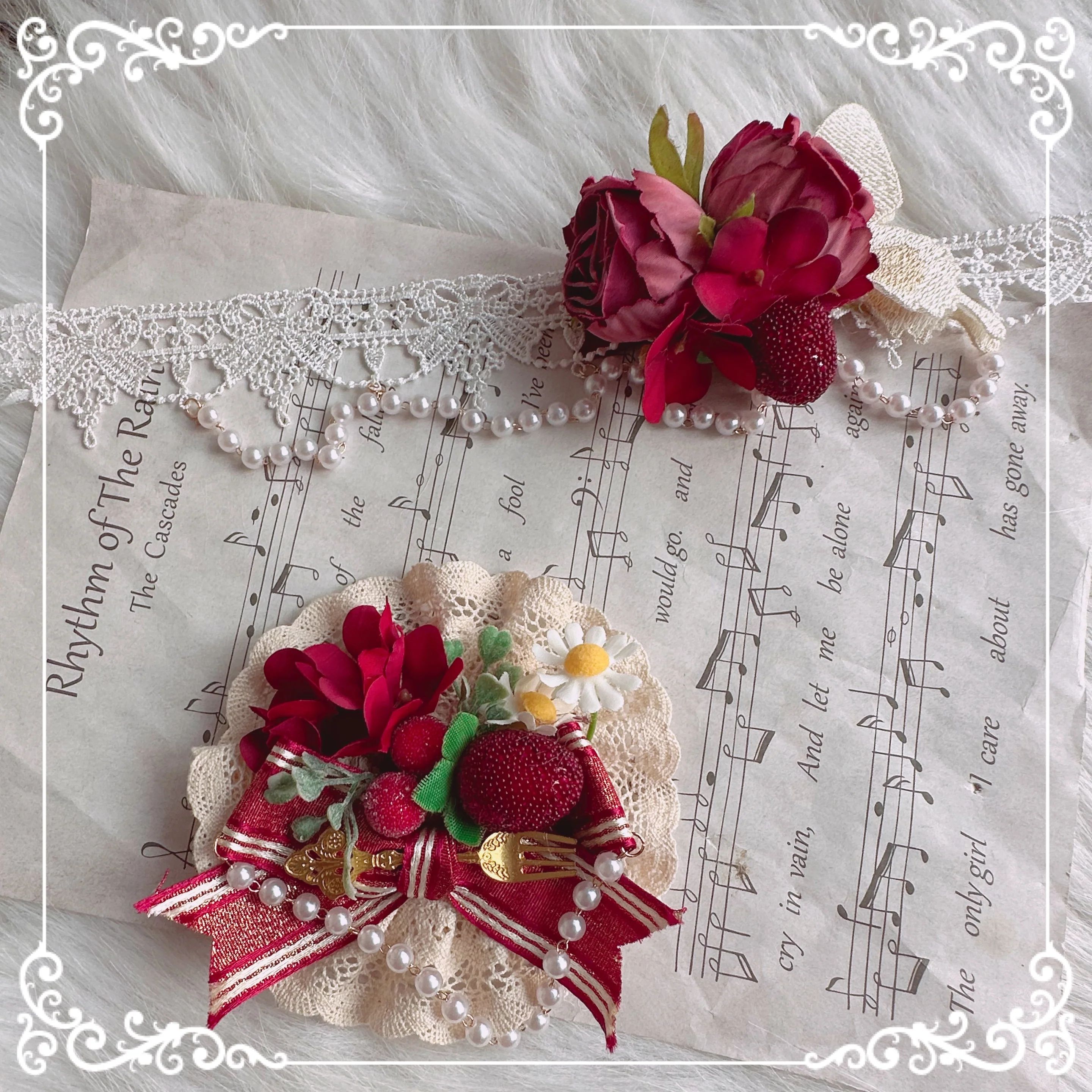 Country Lolita Hand-made Headdress Accessory - Image 32