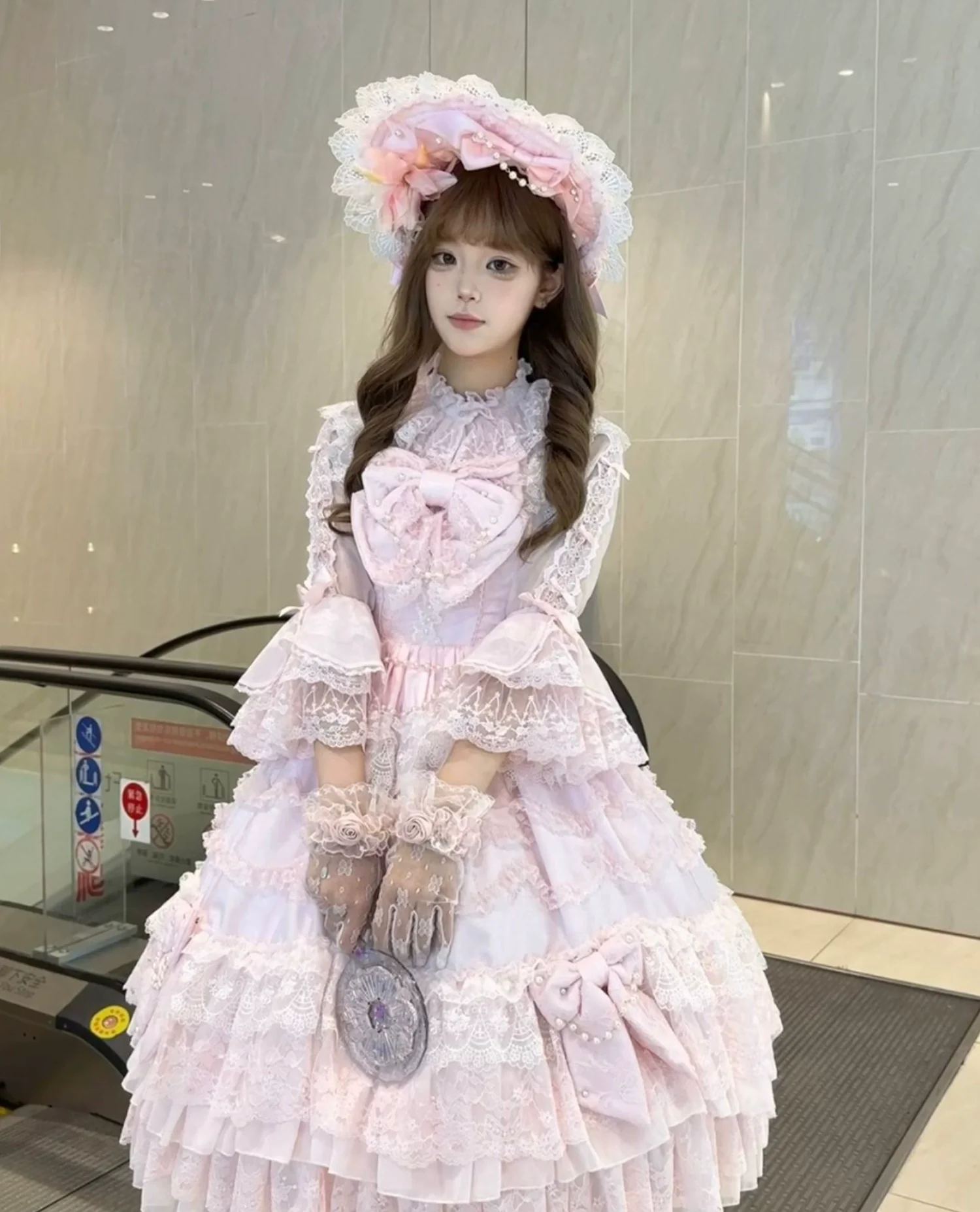 Mengfuzi - Dream Paradise - Chiffon Sweet Lolita Blouse With Half Princess Sleeves - Image 9