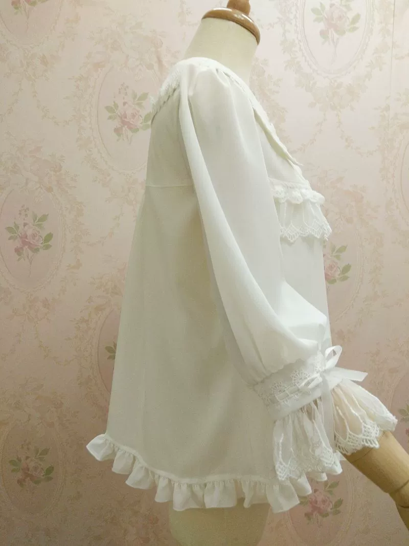 Chiffon Sweet Lolita Peter Pan Collar Blouse - Image 3