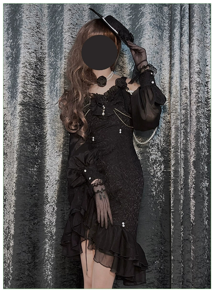 Melonshow - Chinese Style Lolita Dress - Camellia 2.0 Cheongsam Mermaid JSK - Image 19