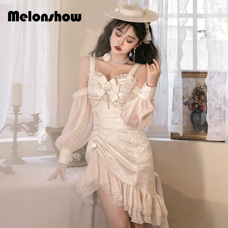 Melonshow - Chinese Style Lolita Dress - Camellia 2.0 Cheongsam Mermaid JSK - Image 22