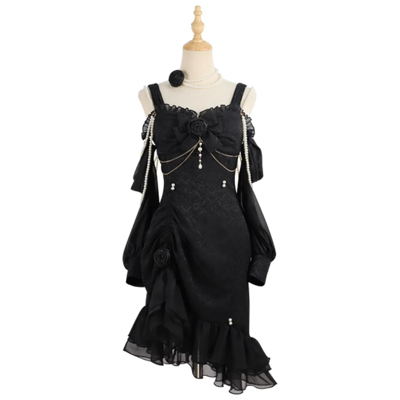 Melonshow - Chinese Style Lolita Dress - Camellia 2.0 Cheongsam Mermaid JSK - Image 4