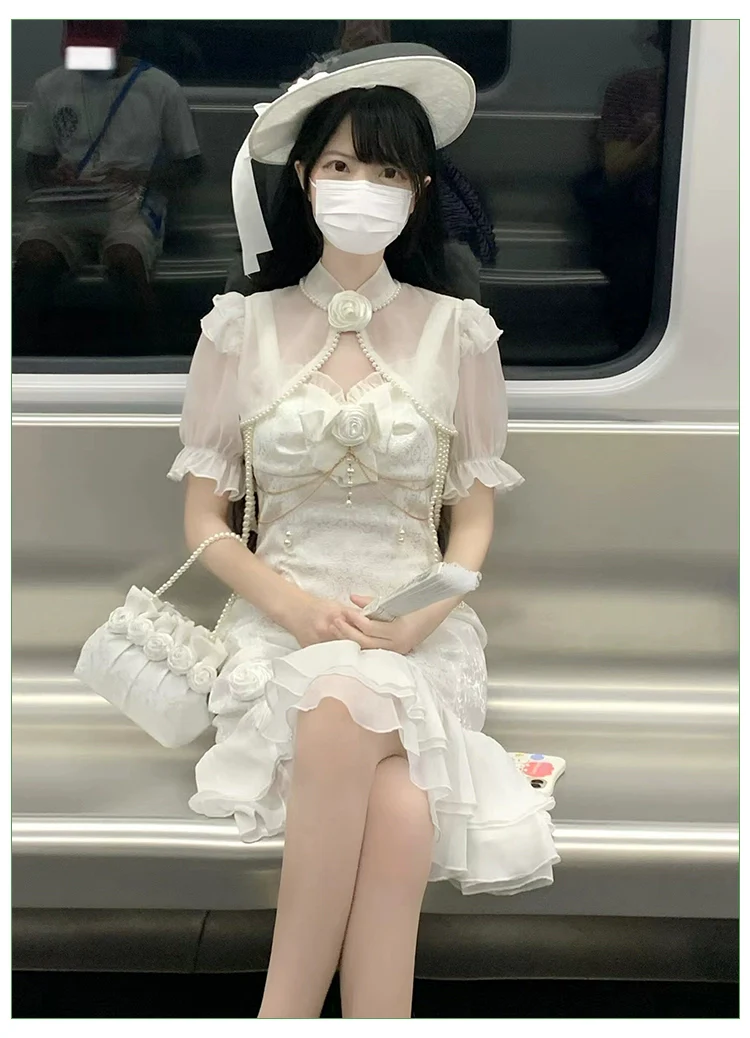 Melonshow - Chinese Style Lolita Dress - Camellia 2.0 Cheongsam Mermaid JSK - Image 40