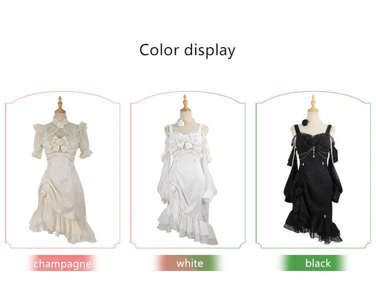 Melonshow - Chinese Style Lolita Dress - Camellia 2.0 Cheongsam Mermaid JSK - Image 6