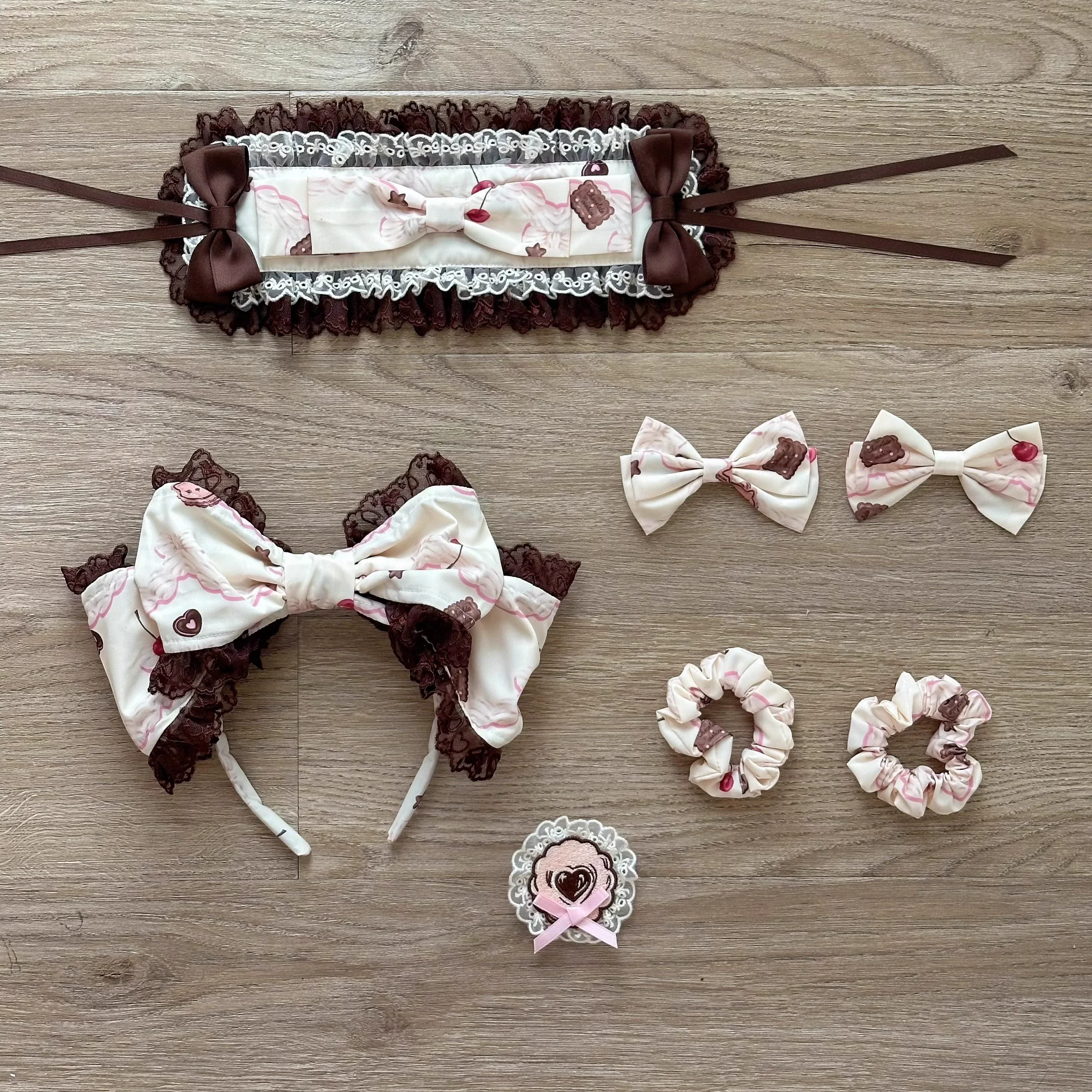 Chocolate Cat - Kawaii Lolita JSK, Cat & Chocolate Print - Image 76