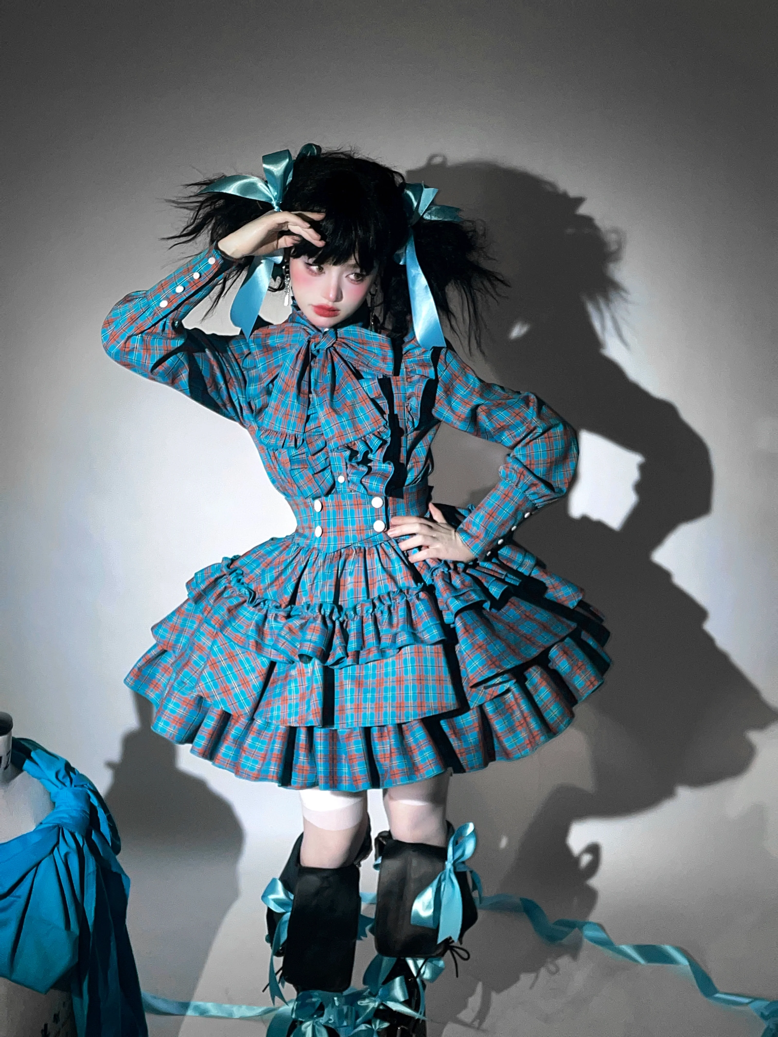 CATCOCOON - Humanoid Gift Box - Christmas Plaid Lolita Blouse & SK - Image 2