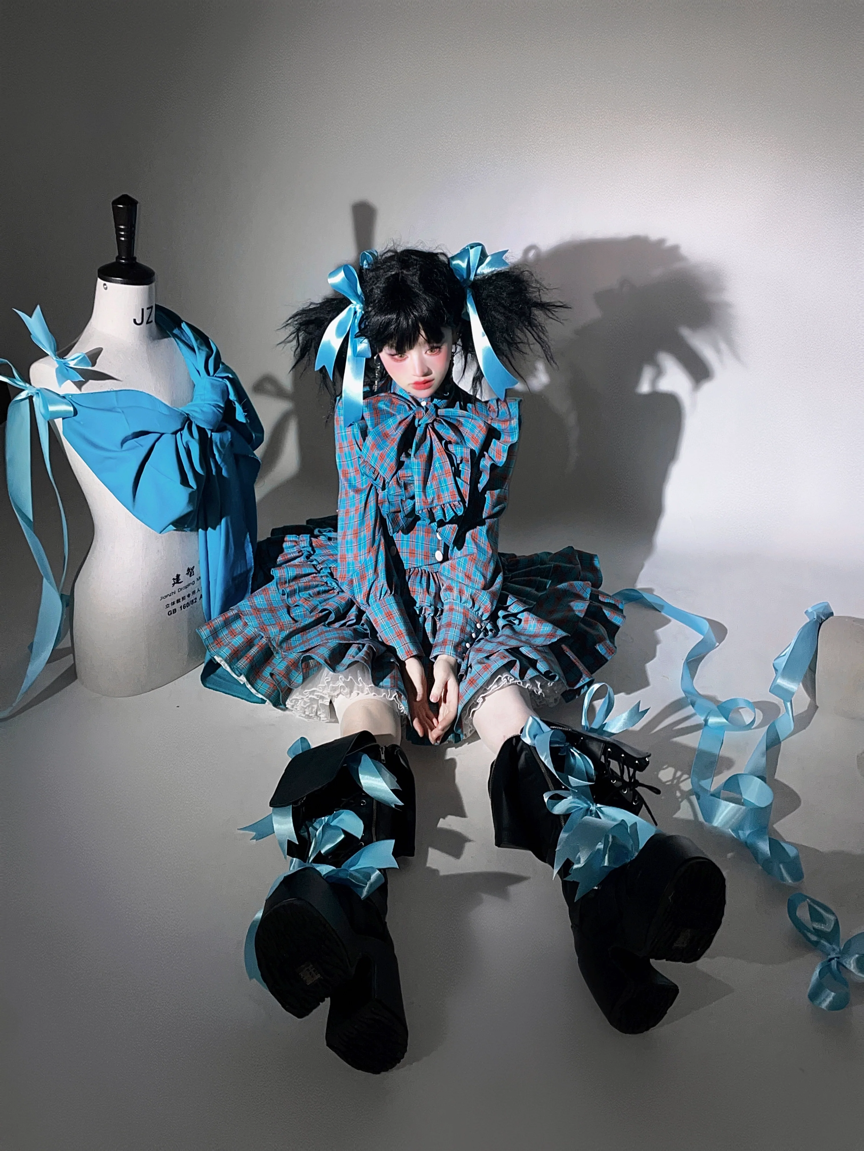 CATCOCOON - Humanoid Gift Box - Christmas Plaid Lolita Blouse & SK - Image 22