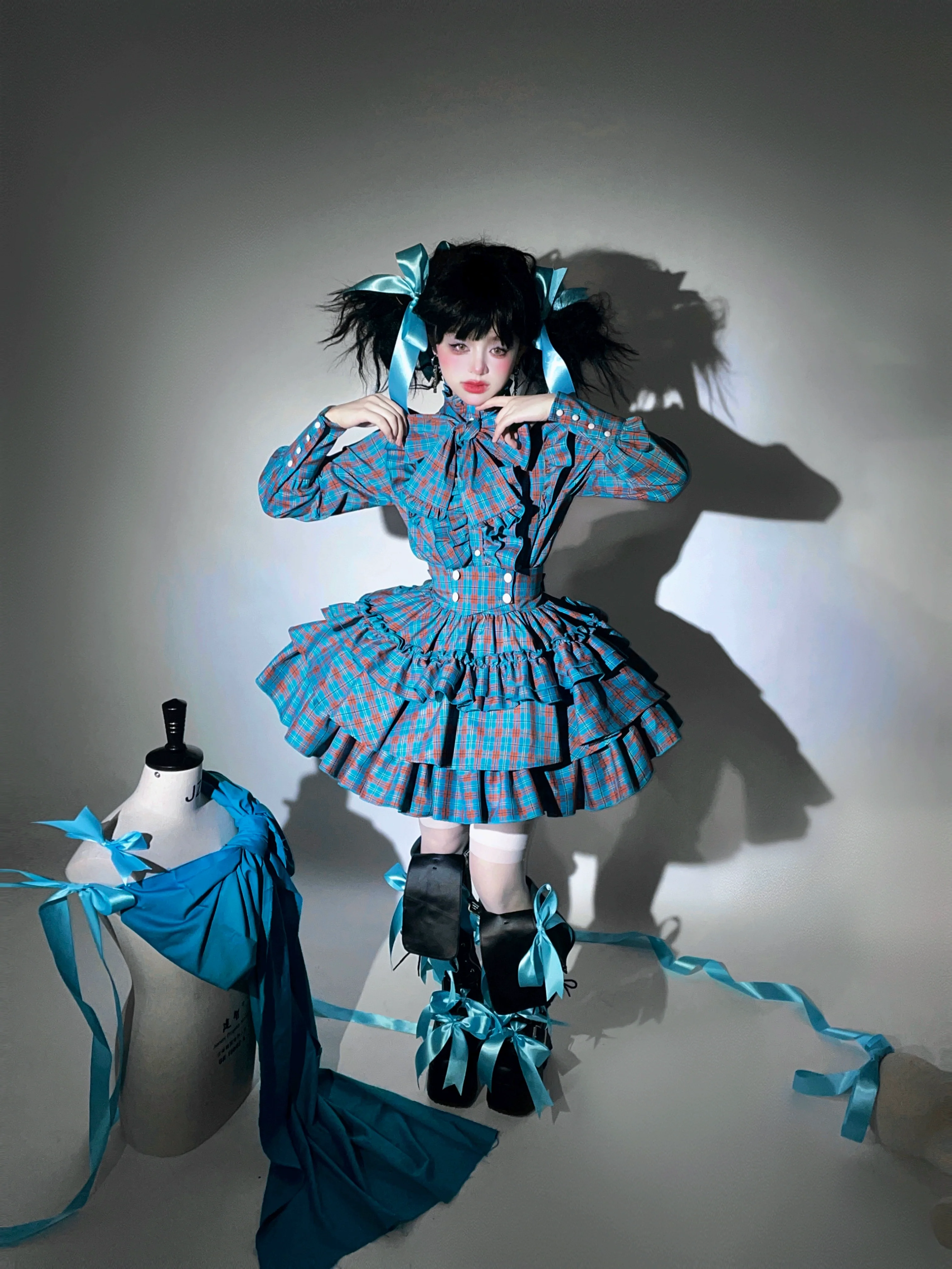 CATCOCOON - Humanoid Gift Box - Christmas Plaid Lolita Blouse & SK - Image 23