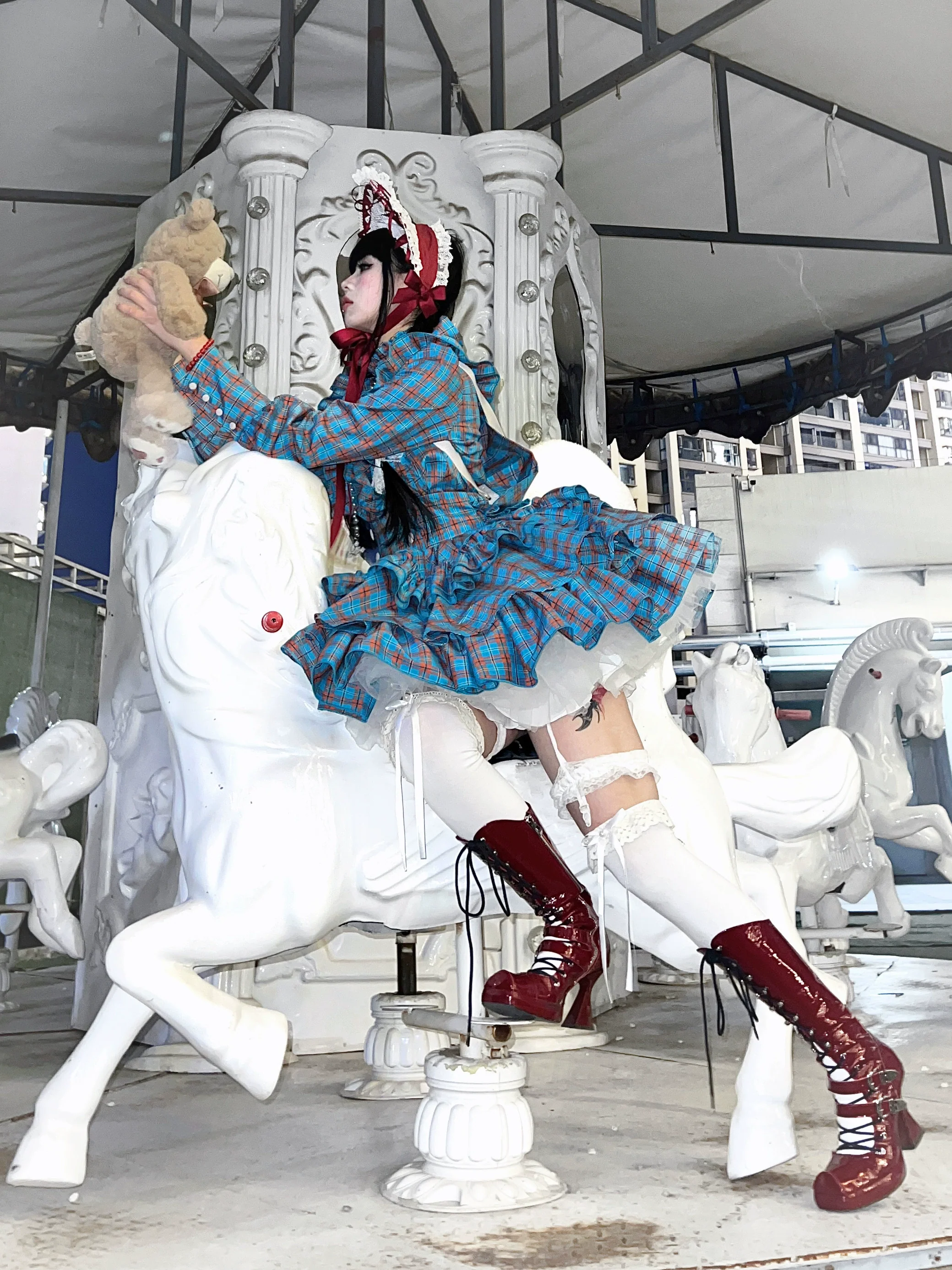 CATCOCOON - Humanoid Gift Box - Christmas Plaid Lolita Blouse & SK - Image 26