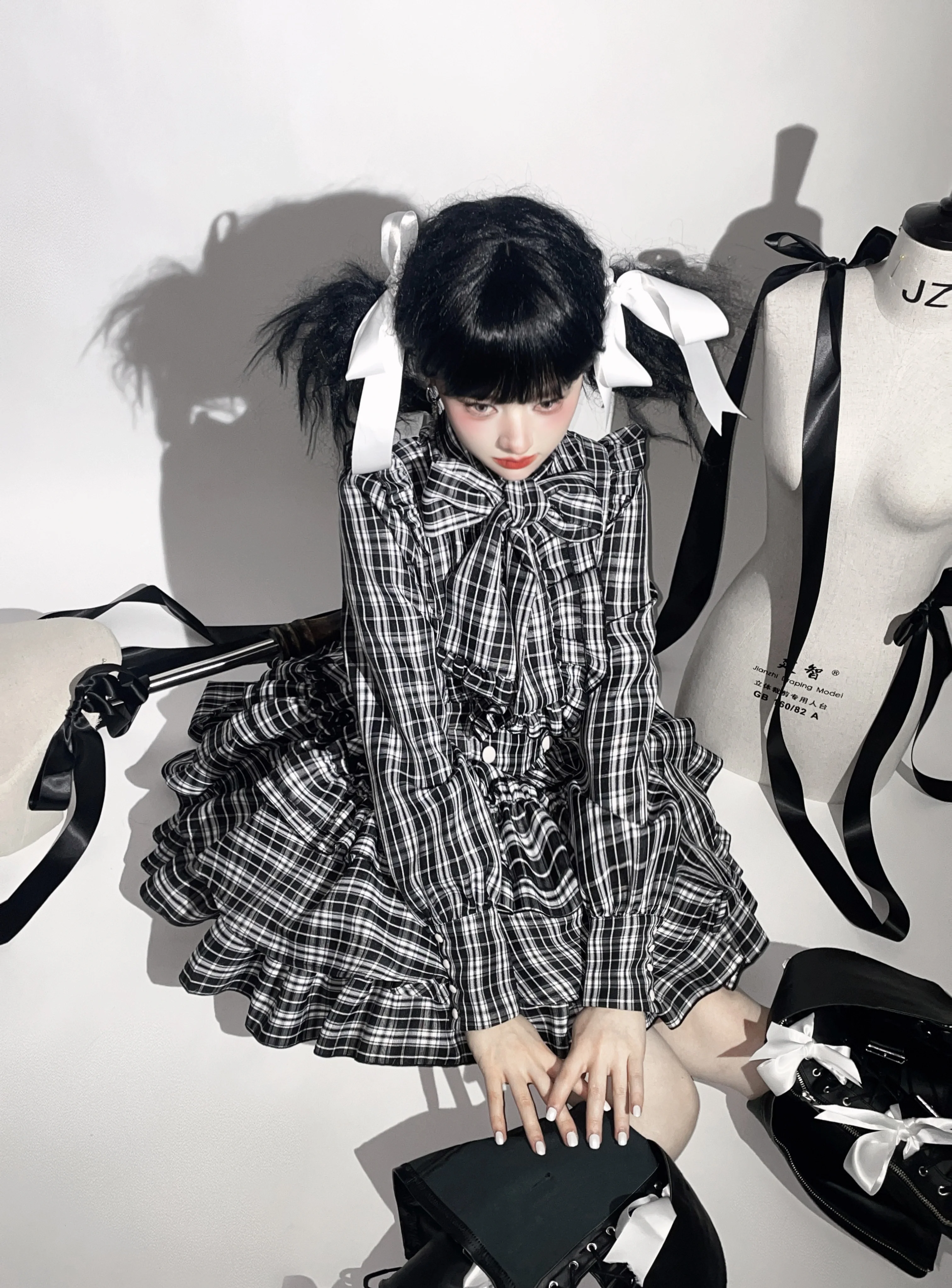 CATCOCOON - Humanoid Gift Box - Christmas Plaid Lolita Blouse & SK - Image 8