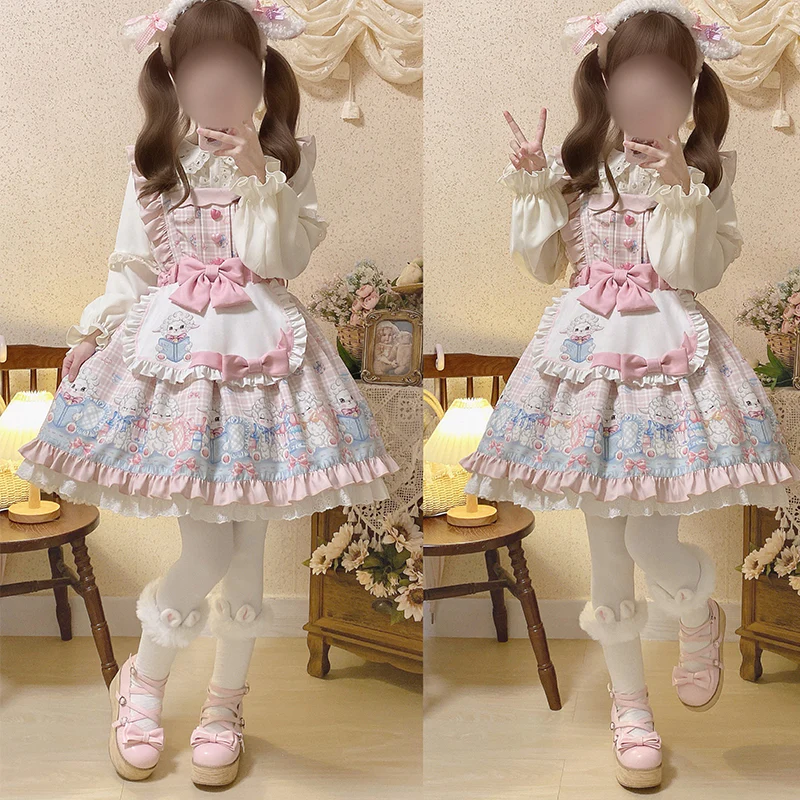 Goat Baa Bedtime Story - SheepPrint Kawaii Lolita JSK - Image 13