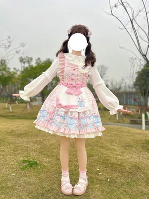 Goat Baa Bedtime Story - SheepPrint Kawaii Lolita JSK - Image 24