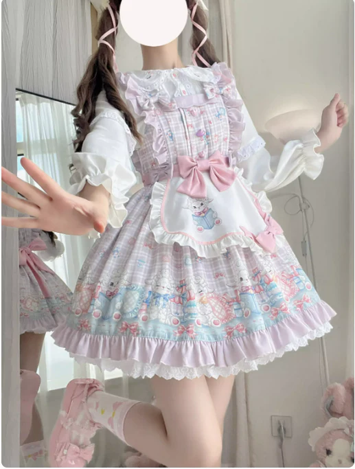 Goat Baa Bedtime Story - SheepPrint Kawaii Lolita JSK - Image 30