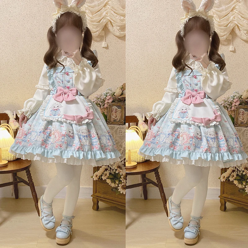 Goat Baa Bedtime Story - SheepPrint Kawaii Lolita JSK - Image 4