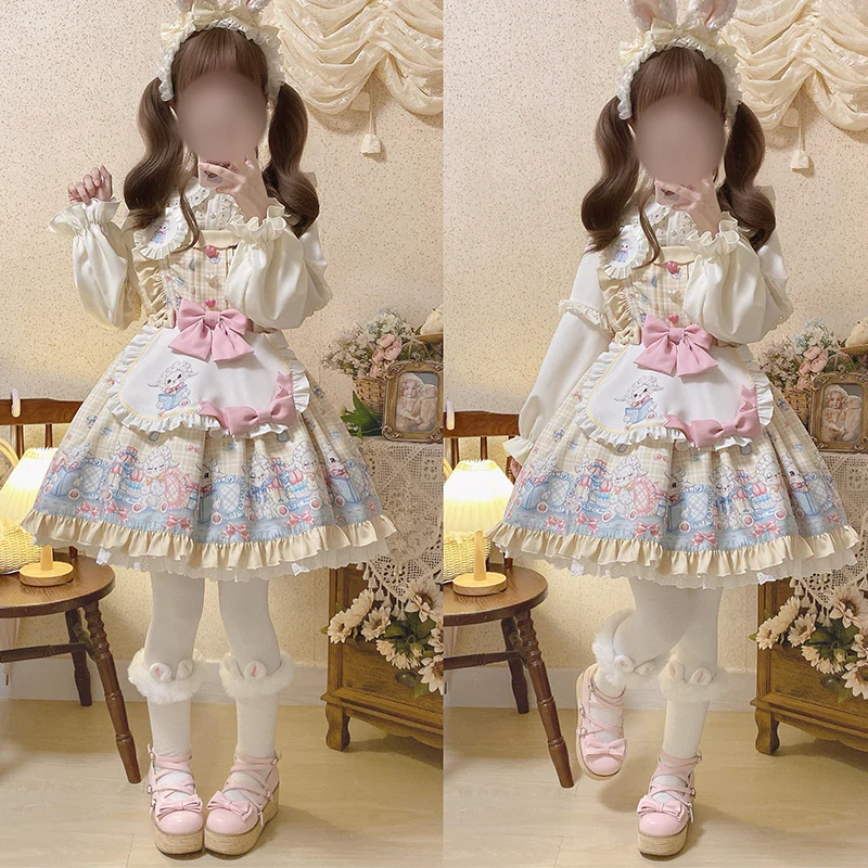 Goat Baa Bedtime Story - SheepPrint Kawaii Lolita JSK - Image 5