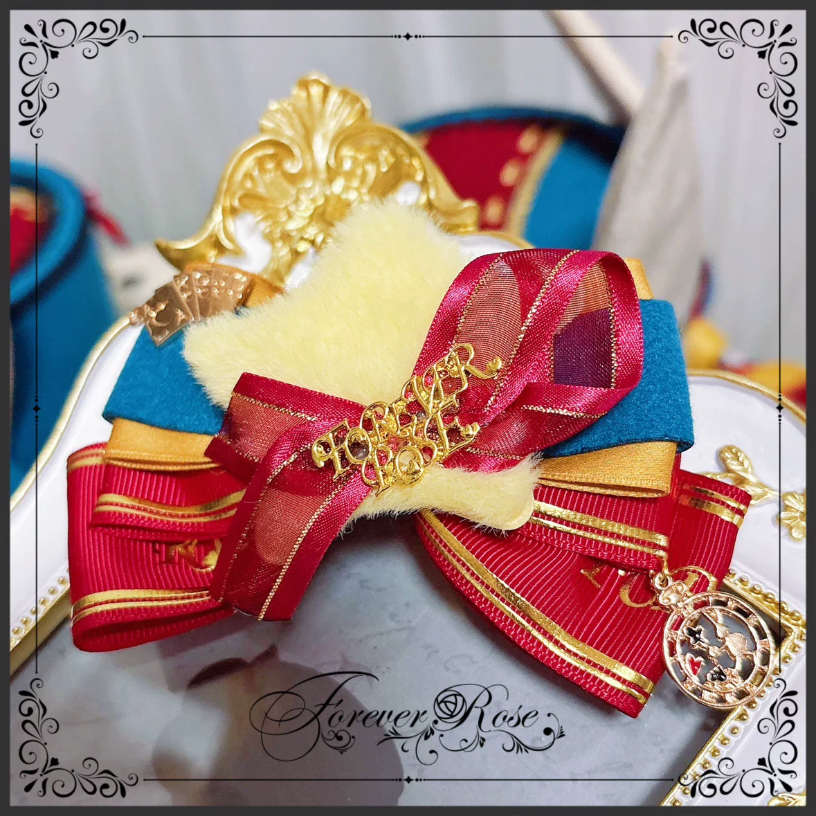 Circus-inspired Lolita Top Hat, Bunny Ear - Image 4