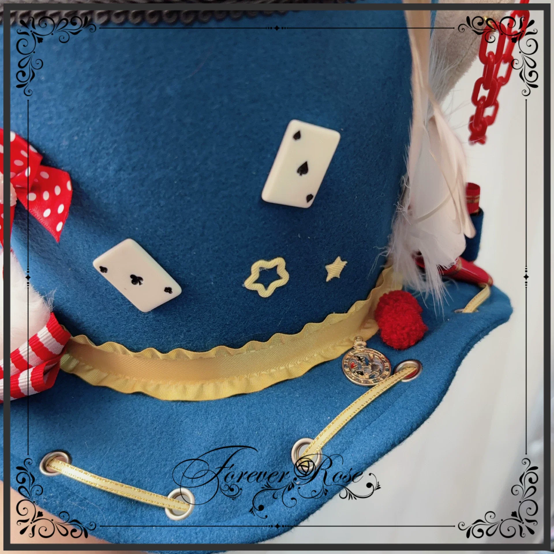 Circus-inspired Lolita Top Hat, Bunny Ear - Image 9