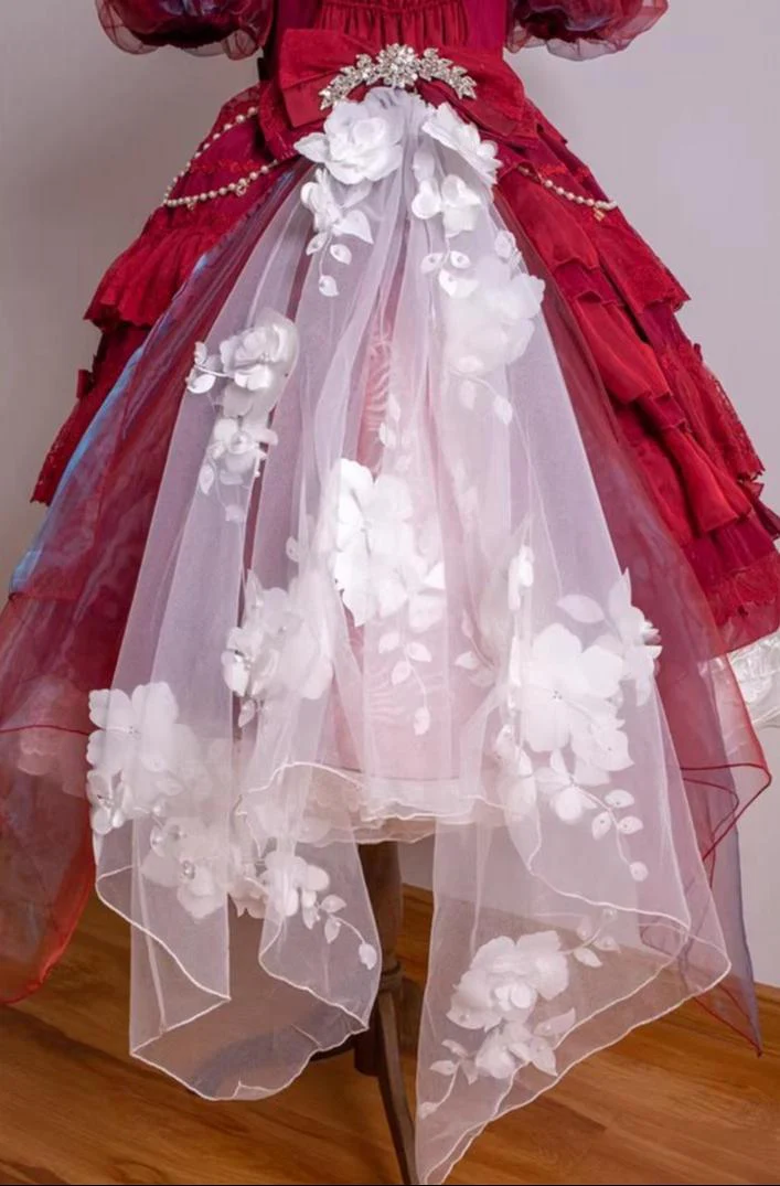 Waltz - Classic Lolita Accessories, Long Mesh Trailing - Image 2