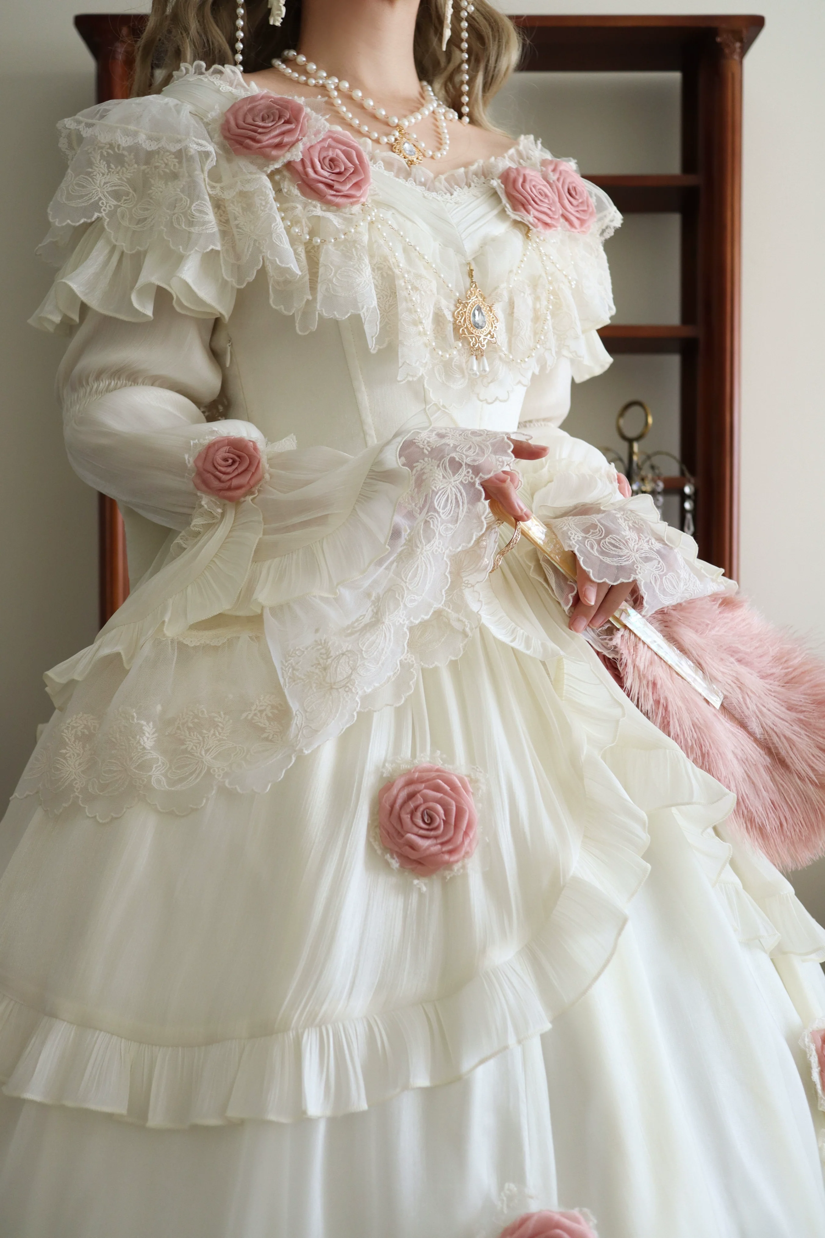 Meowing and fruity - Tana Manor - Classic Lolita Accessories Sleeves Trailing Shawls - Image 20