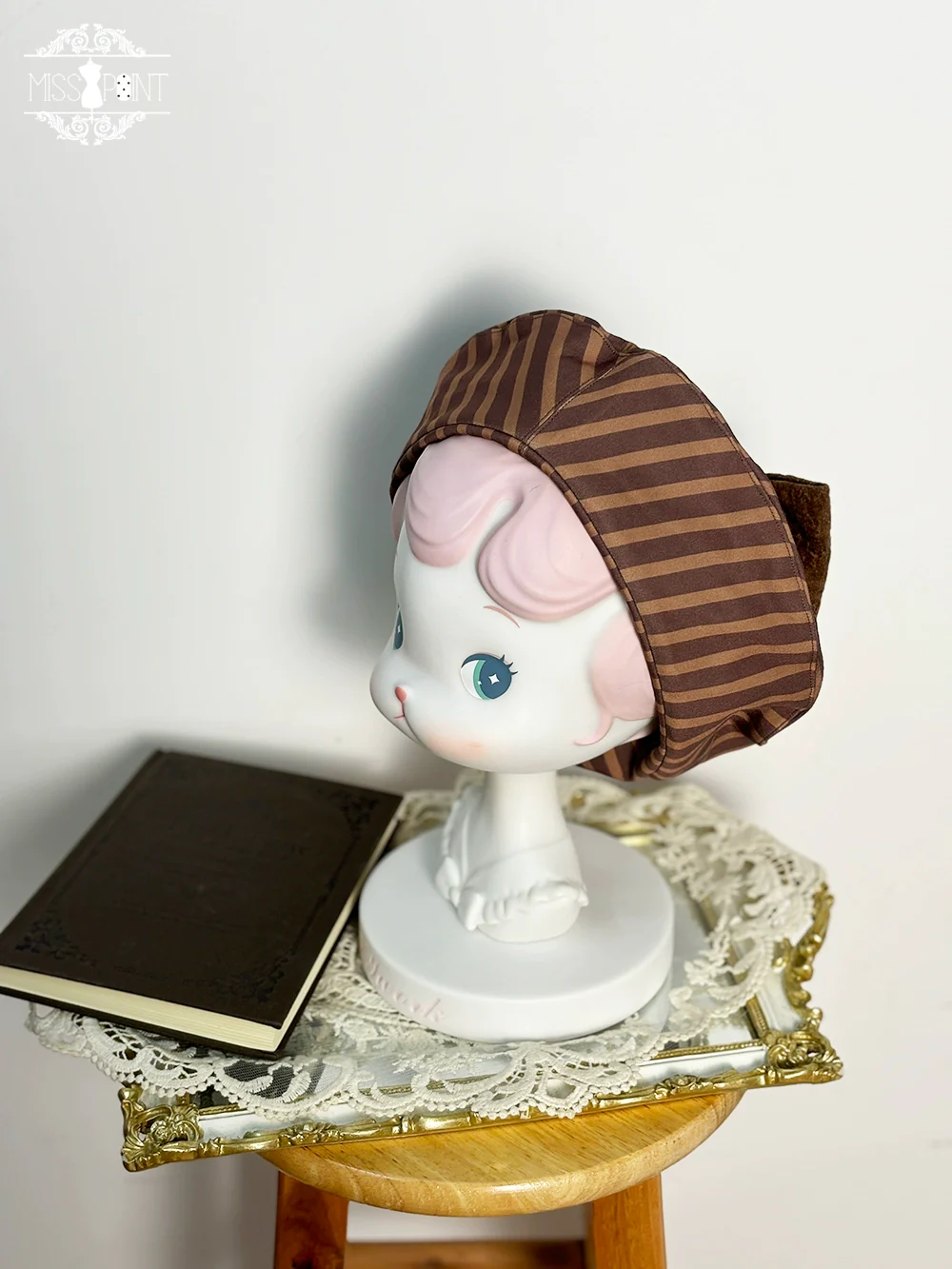 Classical Chocolate - Classic Lolita Accessory Bowler Hat BNT Beret Jabot - Image 15