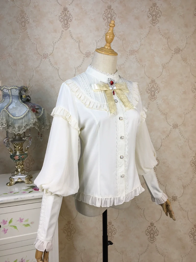 Princess Tailor Lolita - Mutton Sleeves Classic Lolita Thick Blouse - Image 11