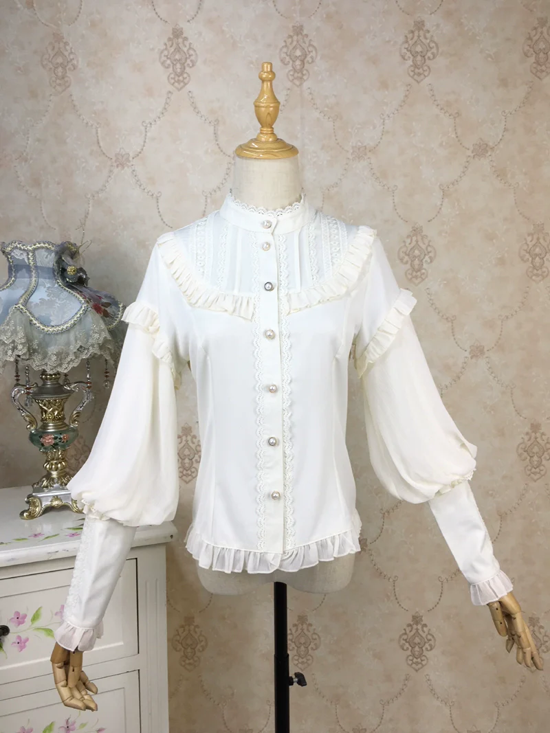 Princess Tailor Lolita - Mutton Sleeves Classic Lolita Thick Blouse - Image 14