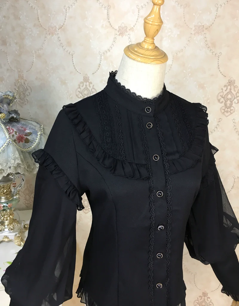 Princess Tailor Lolita - Mutton Sleeves Classic Lolita Thick Blouse - Image 18