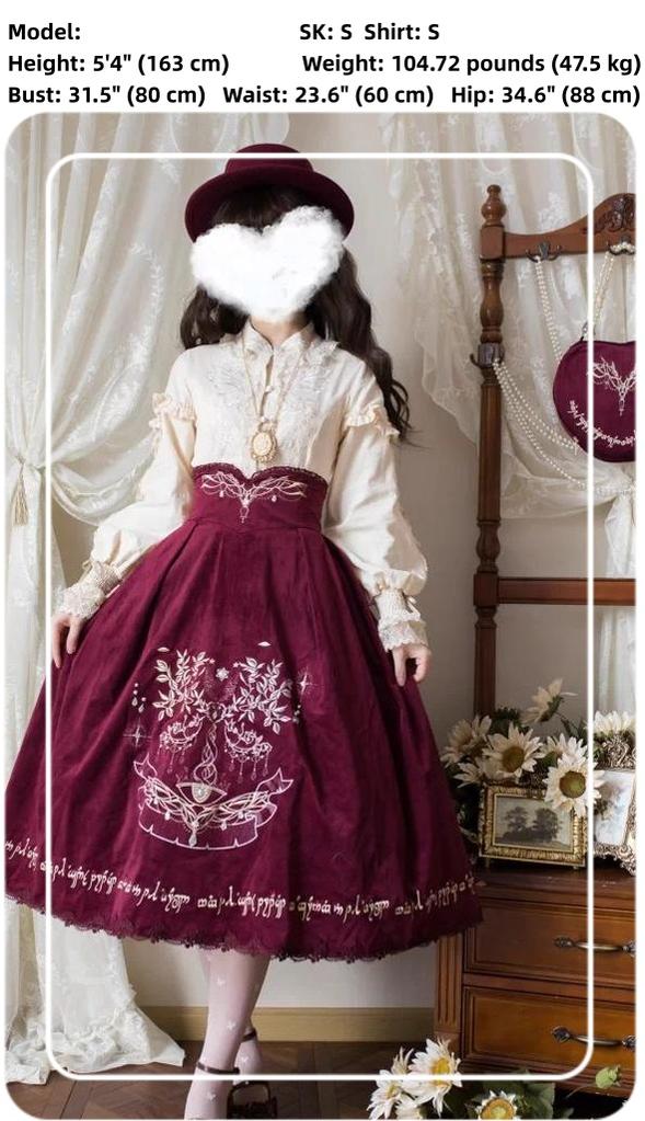 Twin Trees' Celestial Glow - Classic Lolita Bust-Supporting JSK, Plus Size - Image 16