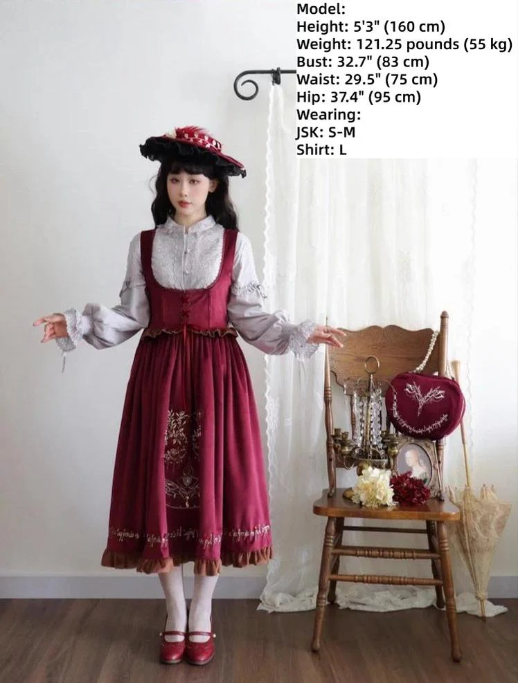 Twin Trees' Celestial Glow - Classic Lolita Bust-Supporting JSK, Plus Size - Image 18