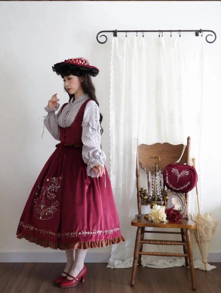 Twin Trees' Celestial Glow - Classic Lolita Bust-Supporting JSK, Plus Size - Image 20