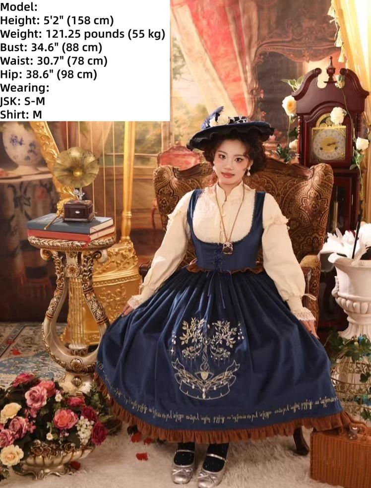 Twin Trees' Celestial Glow - Classic Lolita Bust-Supporting JSK, Plus Size - Image 22
